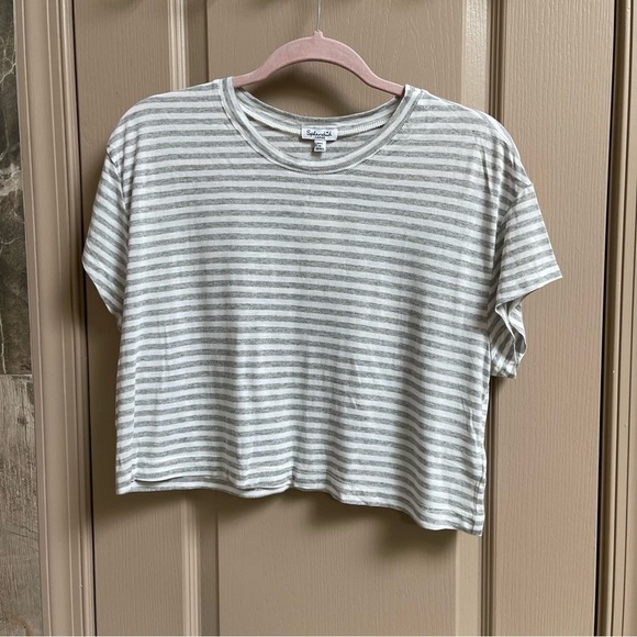 NWT SPLENDID Set bundle of two women t-shirts crop and Alternative Sz L - Picture 11 of 14